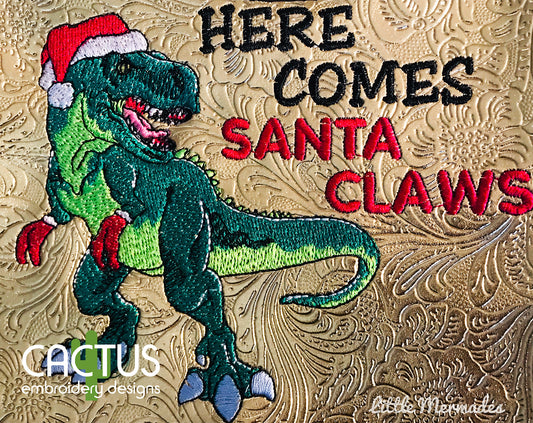 Santa Claws Embroidery Design