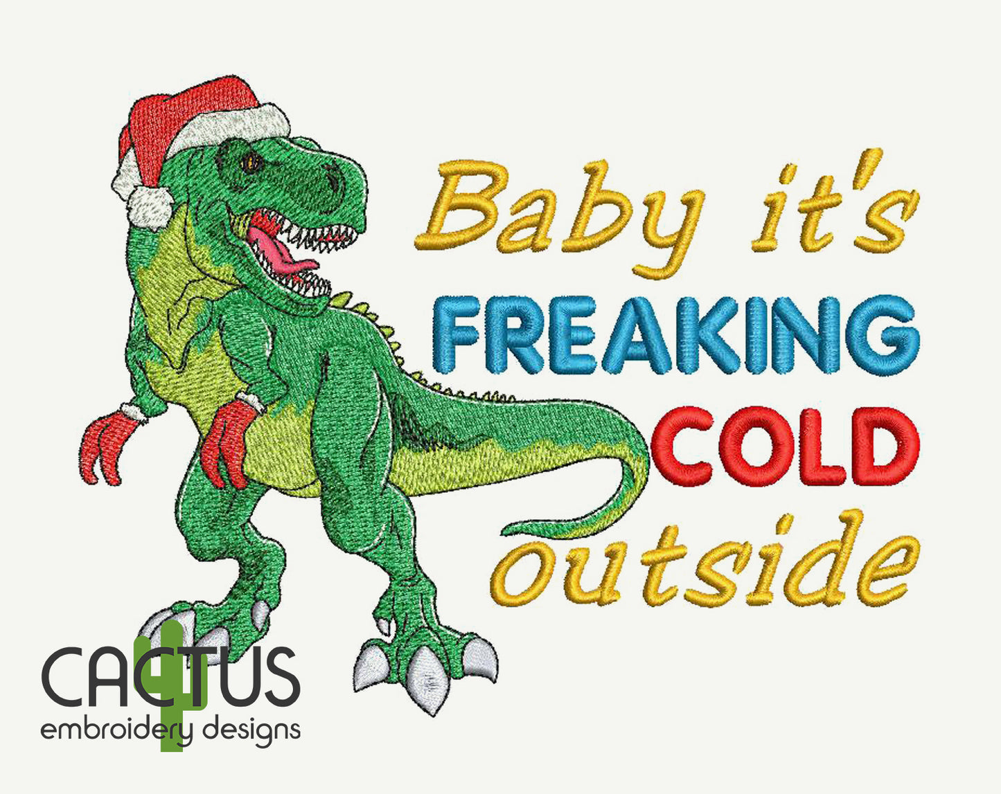 Santa Claws Embroidery Design