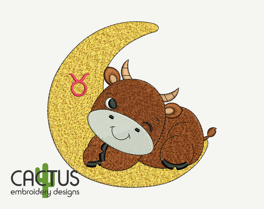 Taurus Embroidery Design