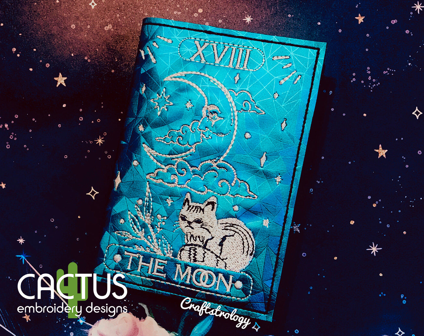 The Moon Card Notebook Cover