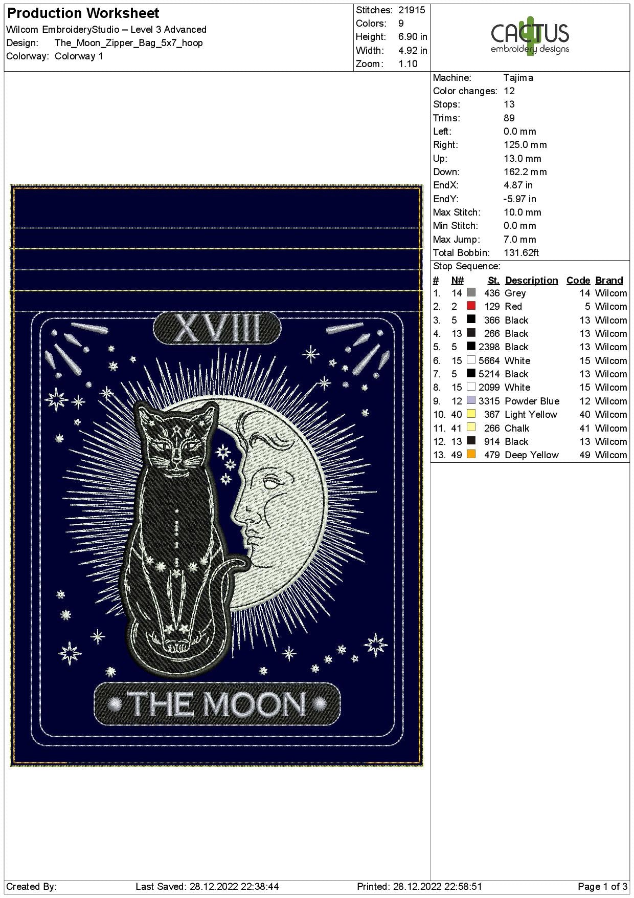 The Moon Zipper Bag