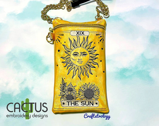 The Sun Card Zipper Bag