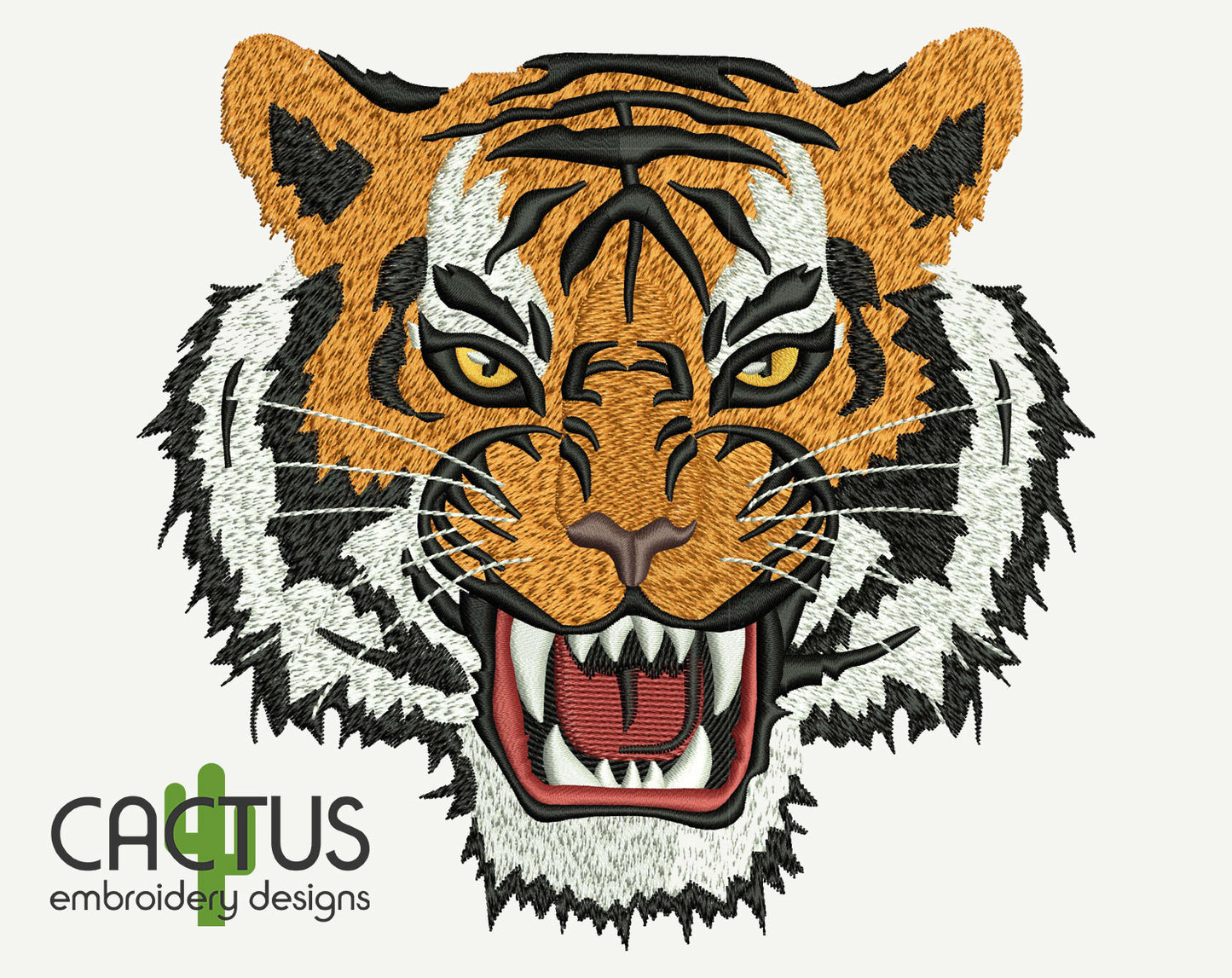 Tiger Embroidery Design