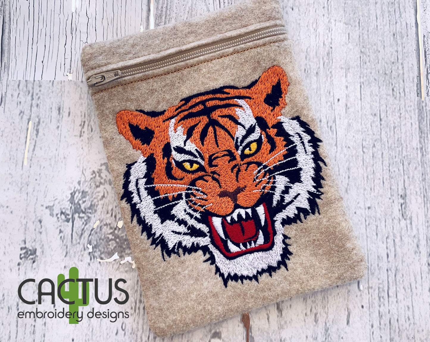 Tiger Embroidery Design