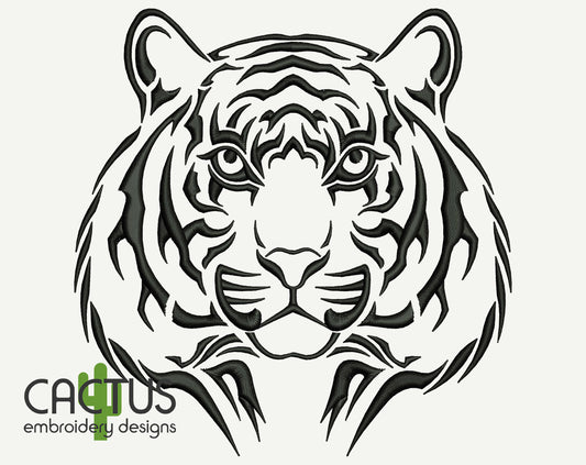 Tiger Embroidery Design