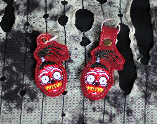 Tiny Head Snap Tab & Eyelet Fob