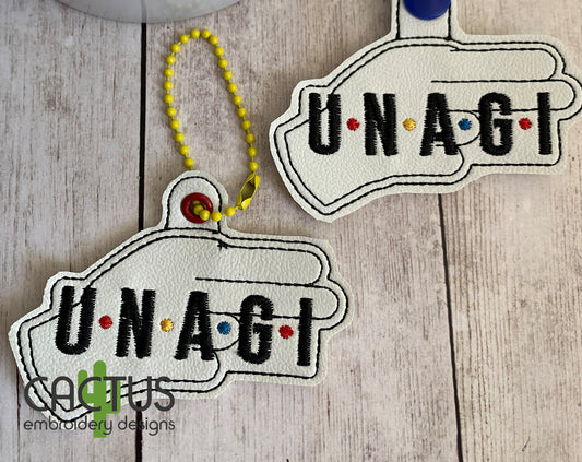 Unagi Eyelet Fob & Snap Tab