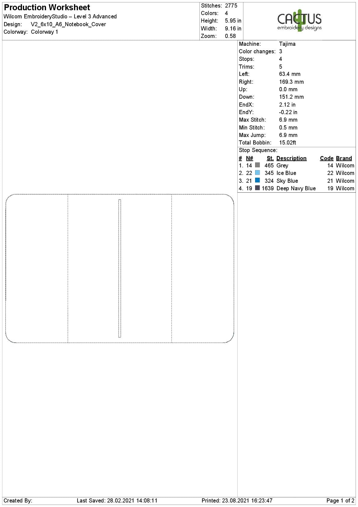 Blank V1 & V2 Notebook Cover