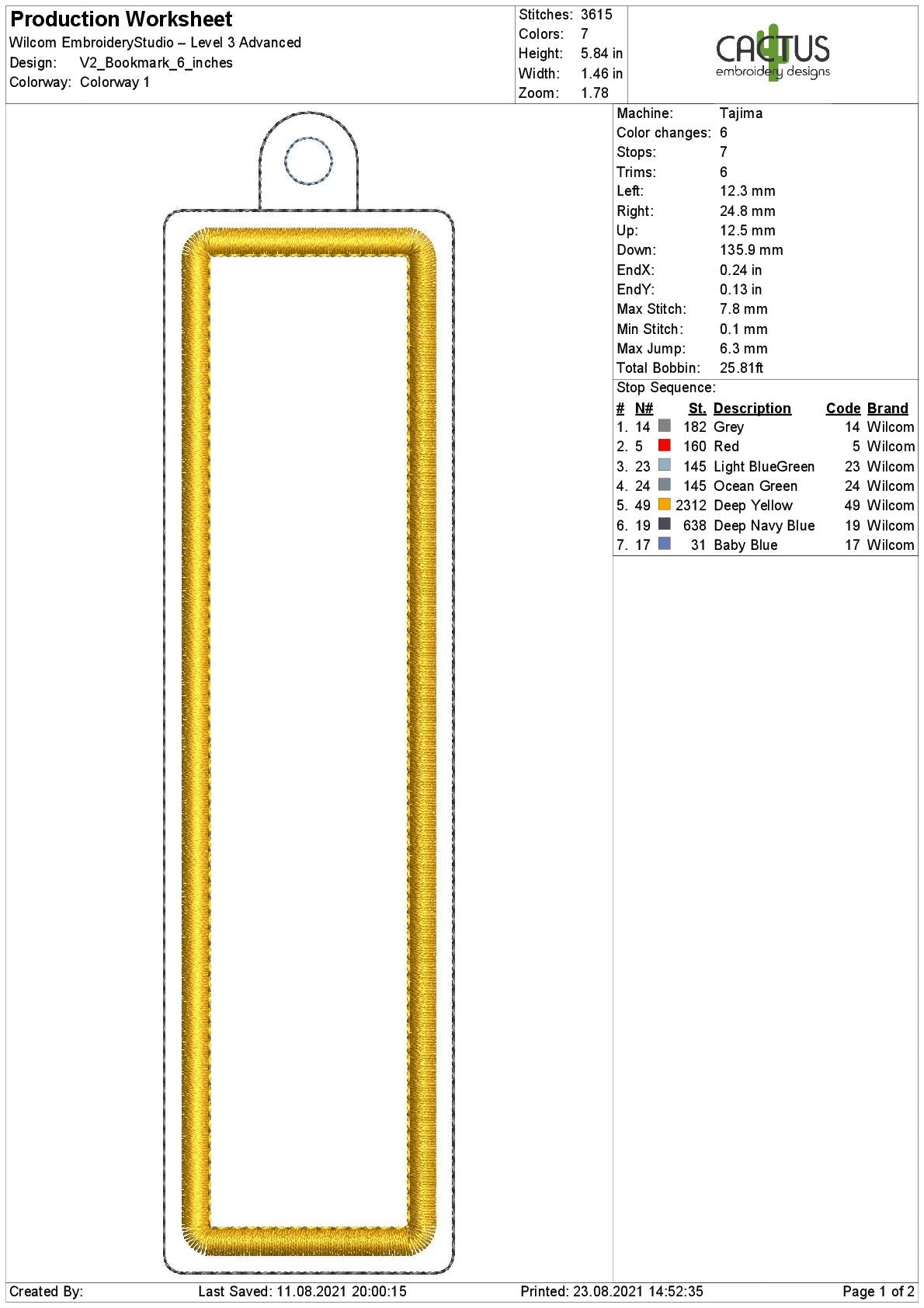 Blank Bookmark Design V2