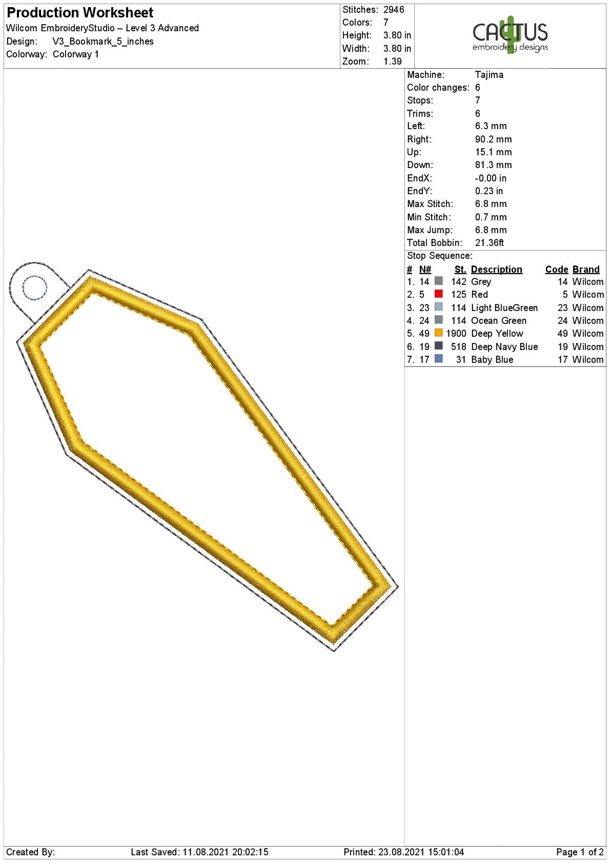 Blank Bookmark Design V3