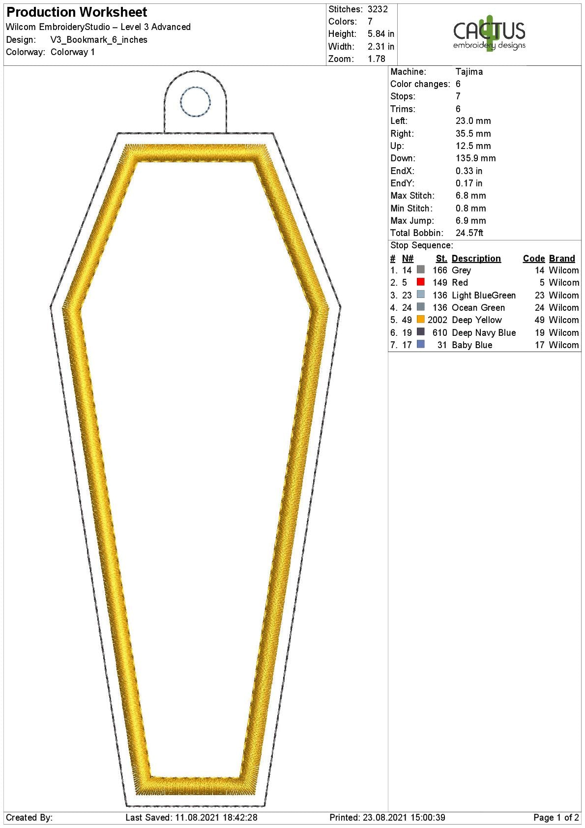 Blank Bookmark Design V3