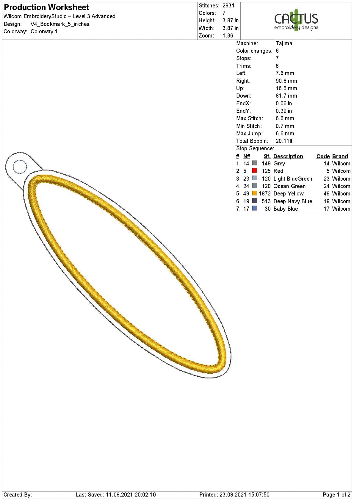 Blank Bookmark Design V4