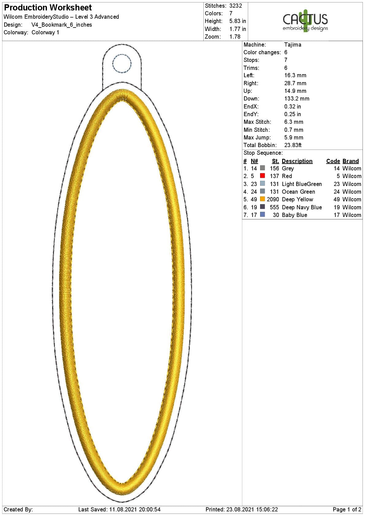 Blank Bookmark Design V4