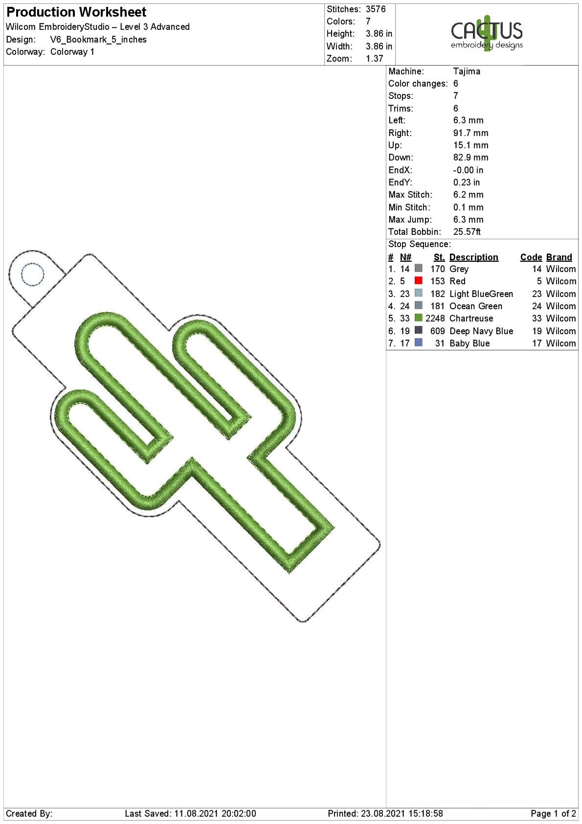 Blank Bookmark Design V6