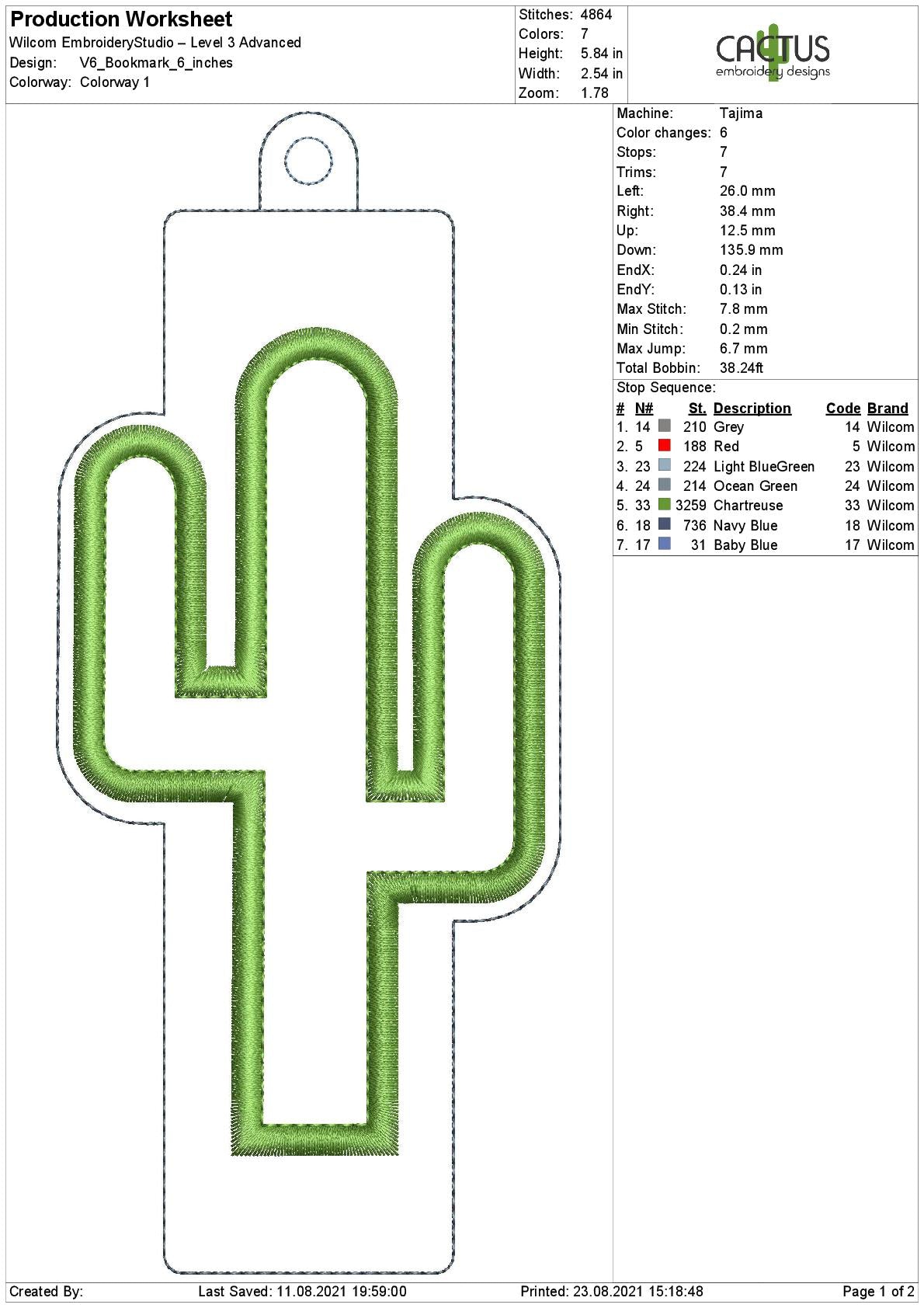 Blank Bookmark Design V6