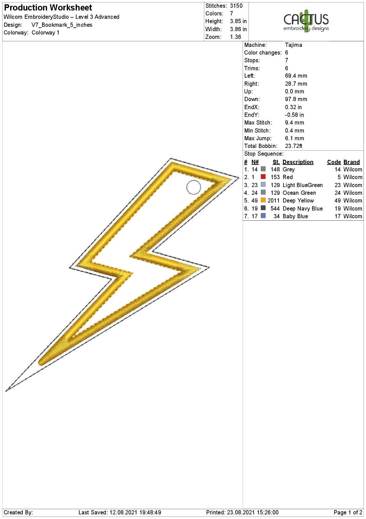 Blank Bookmark Design V7