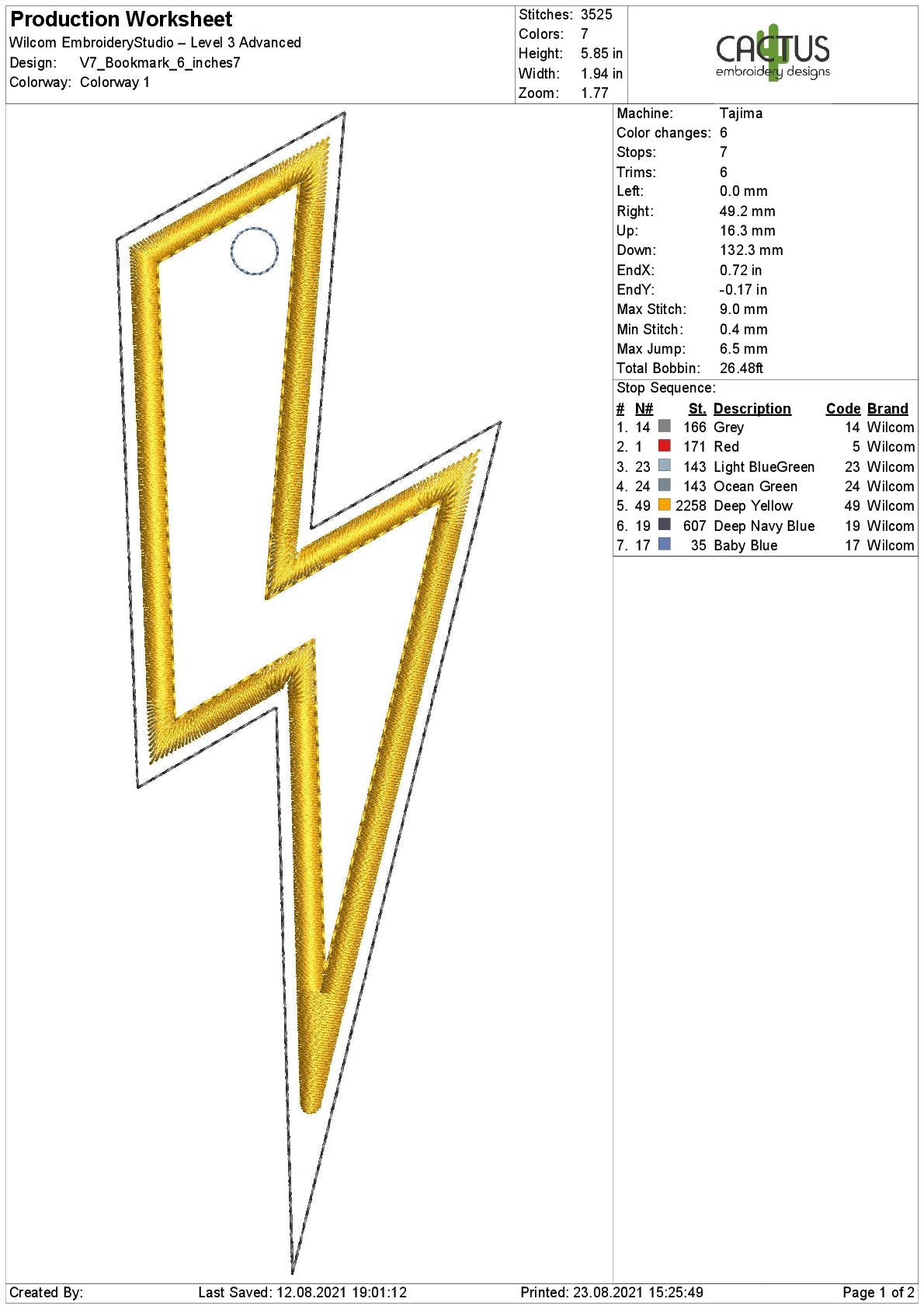 Blank Bookmark Design V7