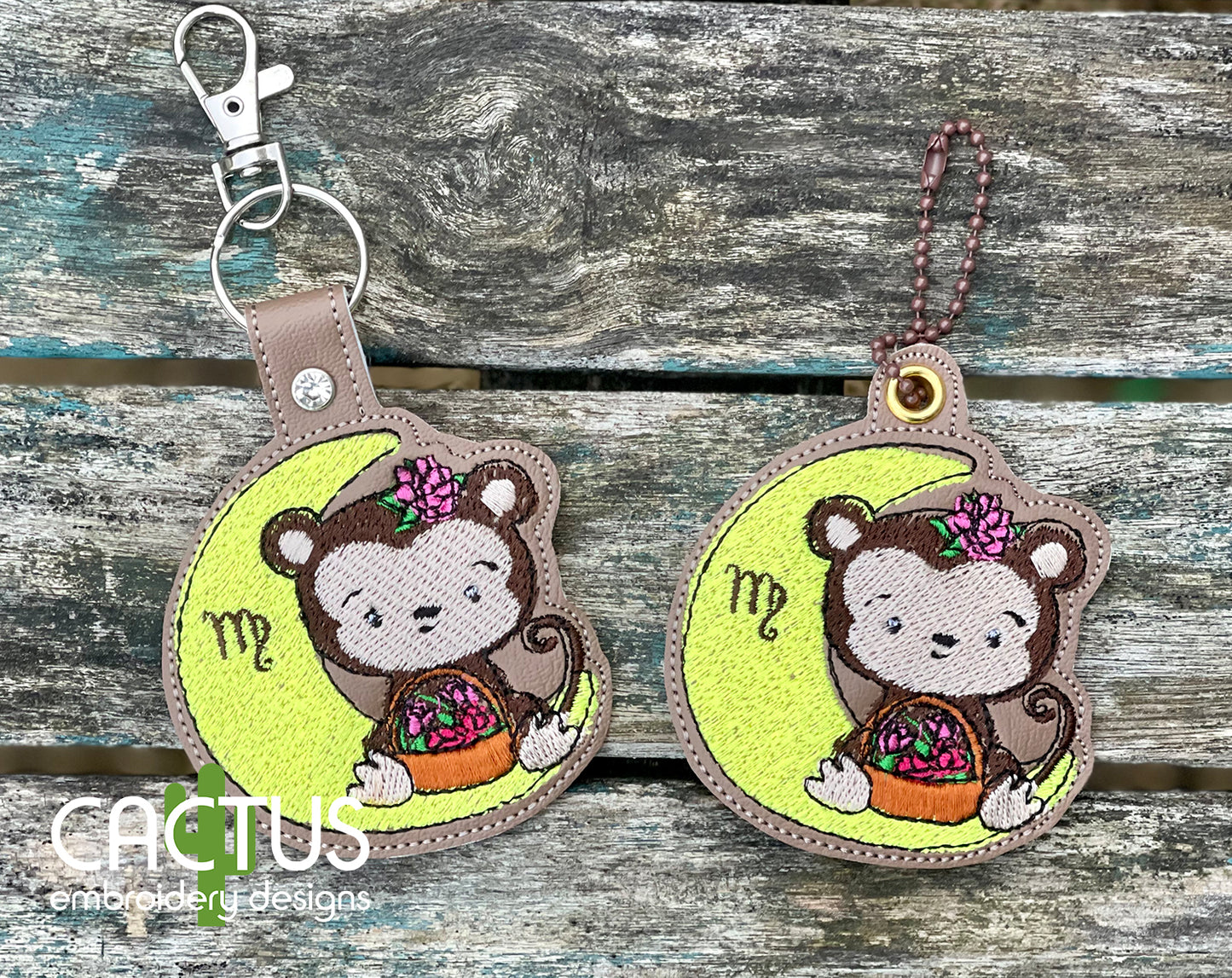 Virgo Snap Tab & Eyelet Fob