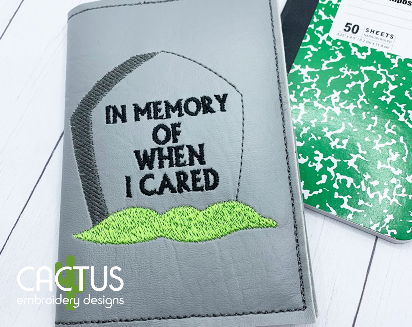 When i Cared Notebook Cover
