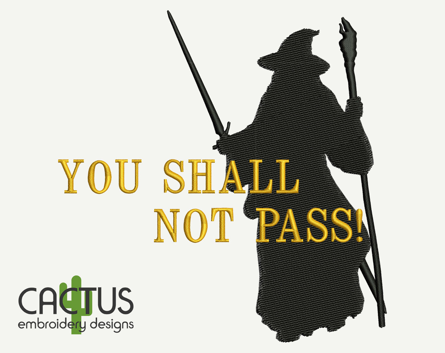 Shoes Shall Not Pass! Embroidery Design
