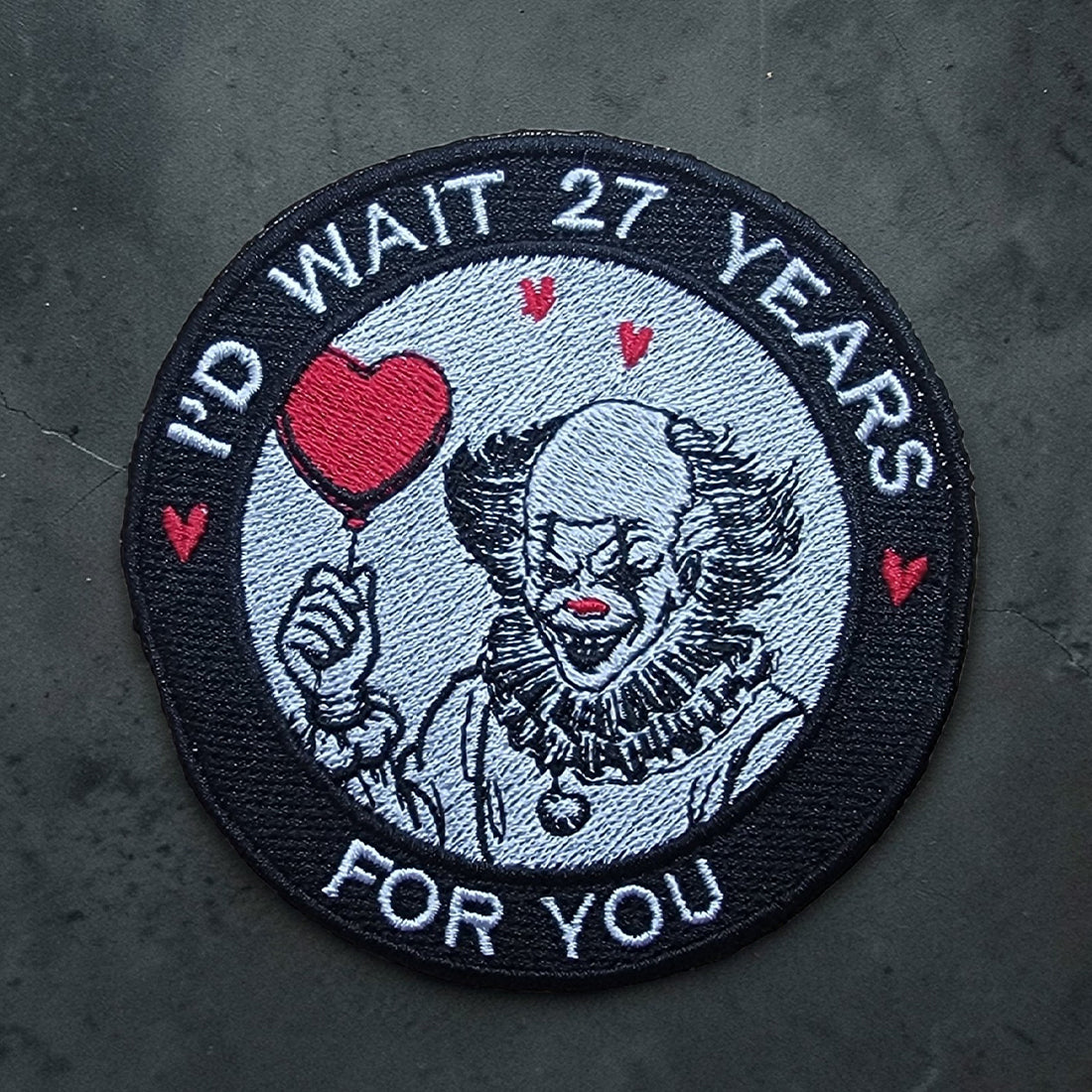 27 years Patch Embroidery Design