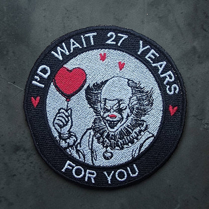 27 years Patch Embroidery Design