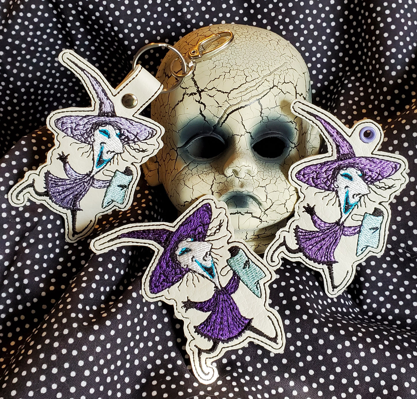 Trick or Treaters Set of Eyelet Fob, Feltie & Snap Tab