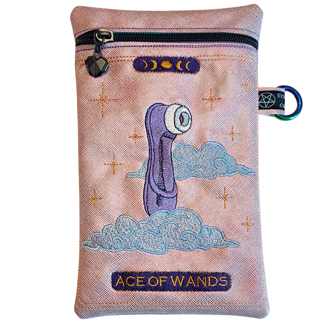 Ace of Wands Card Zipper Bag