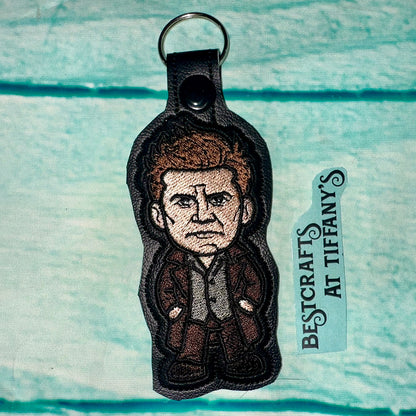 Angel Vampire Snap Tab & Eyelet Fob