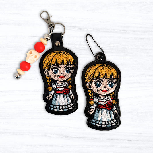 Annabelle Snap Tab & Eyelet Fob