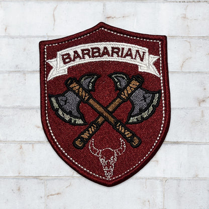 Barbarian Patch Embroidery Design