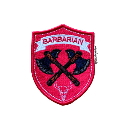 Barbarian Patch Embroidery Design