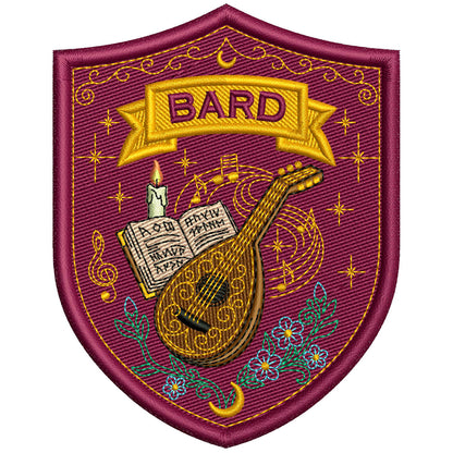 Bard Patch Embroidery Design
