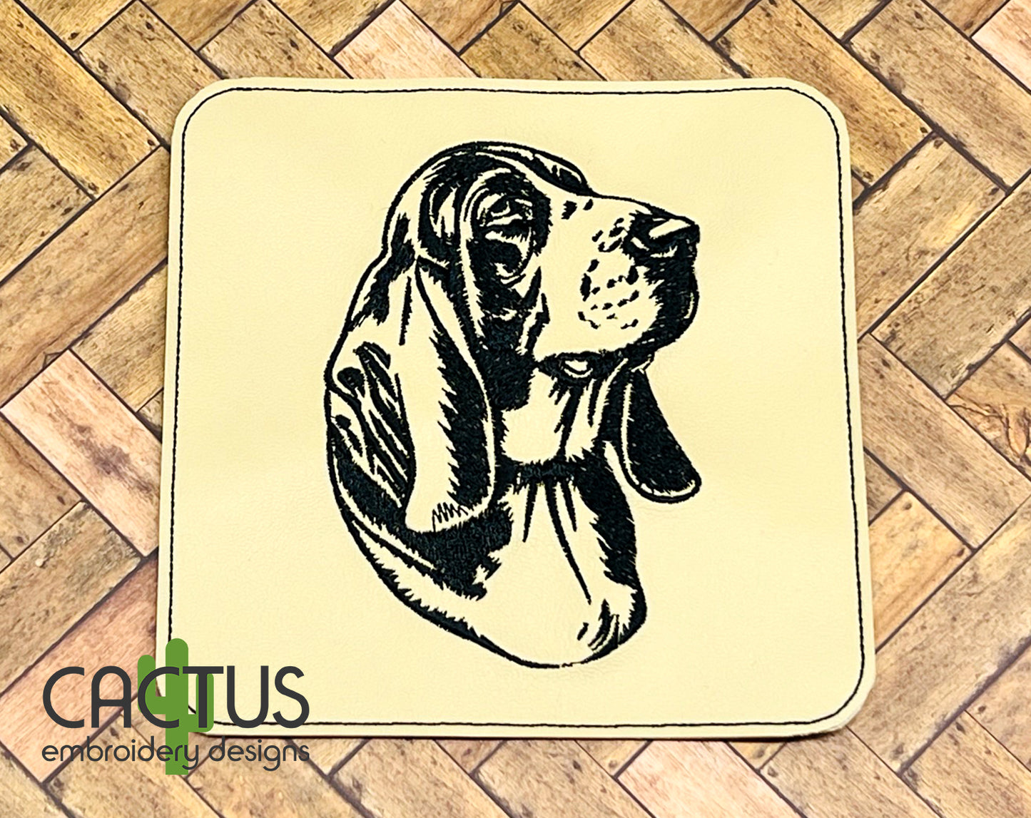 Basset Hound Embroidery Design