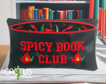 Book Club Embroidery Design