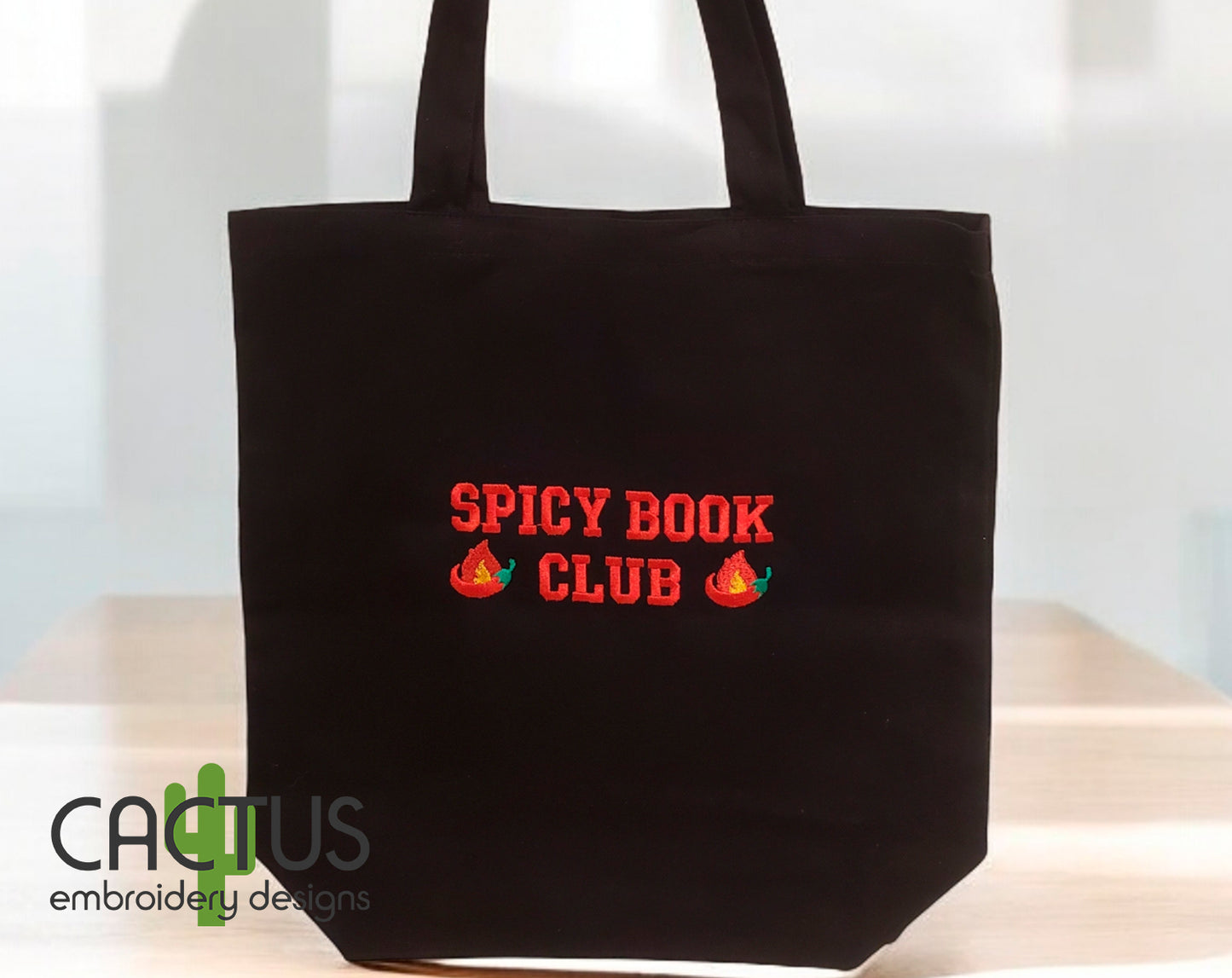 Book Club Embroidery Design