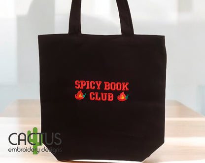 Book Club Embroidery Design