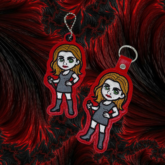 Buffy Snap Tab & Eyelet Fob