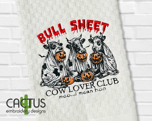 Bull Sheet Embroidery Design