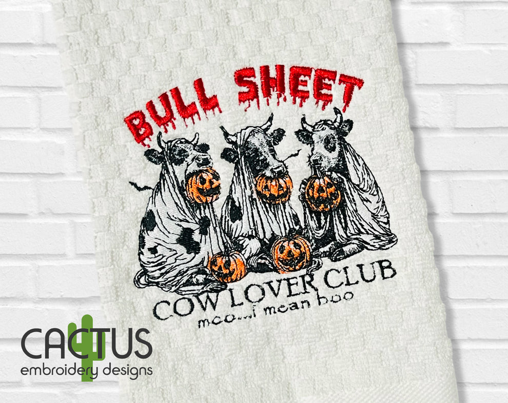 Bull Sheet Embroidery Design Cactus Embroidery Designs
