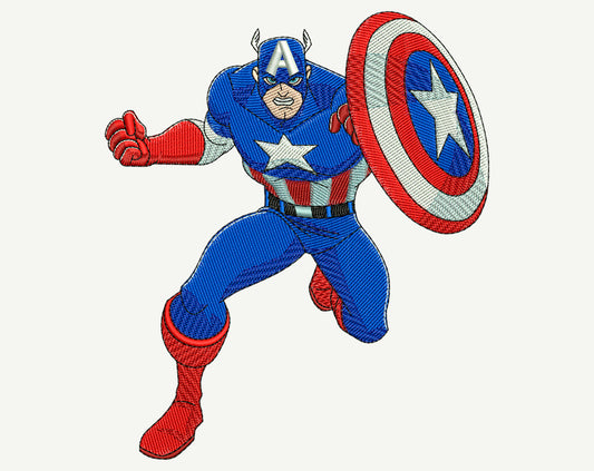 Captain Embroidery Design