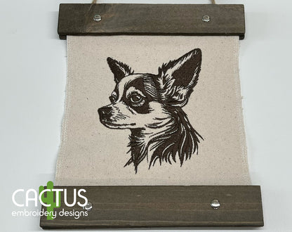 Chihuahua Embroidery Design