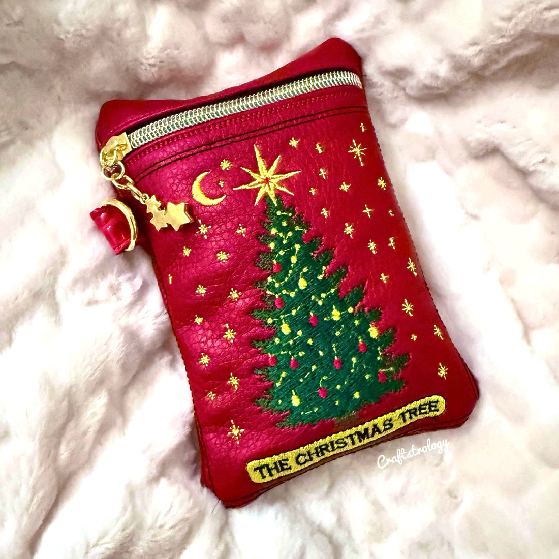 Christmas Tree Card Zipper Bag