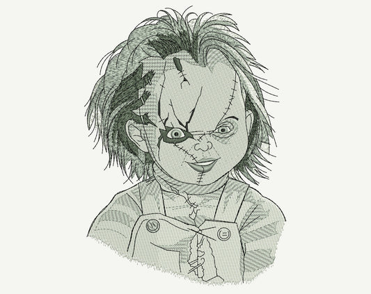 Killer Doll Embroidery Design