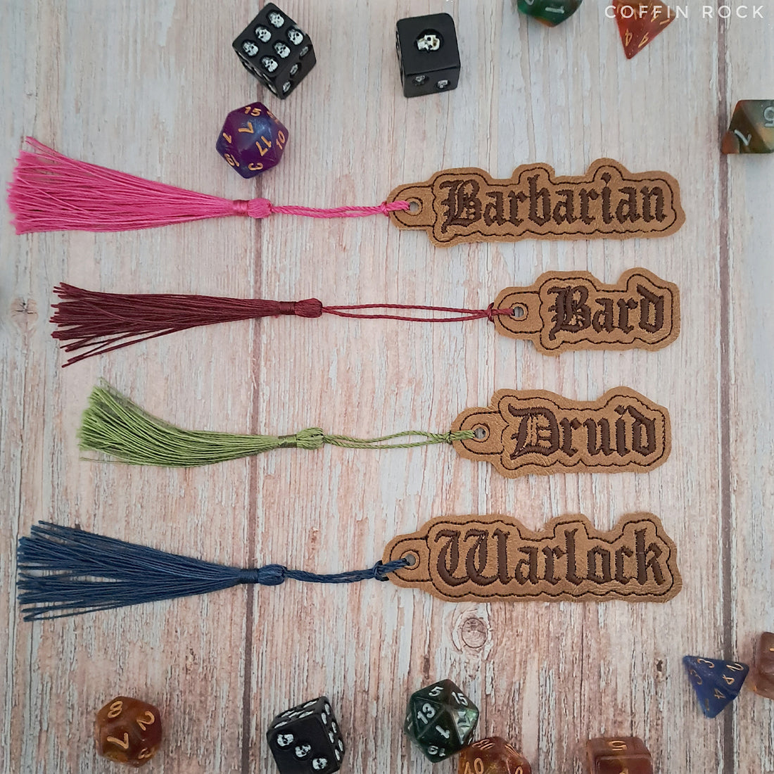 Classes 1st Bundle of Eyelet Fob & Snap Tab (Barbarian, Bard, Druid, Warlock)