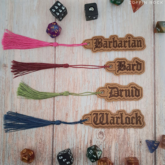 Classes 1st Bundle of Eyelet Fob & Snap Tab (Barbarian, Bard, Druid, Warlock)