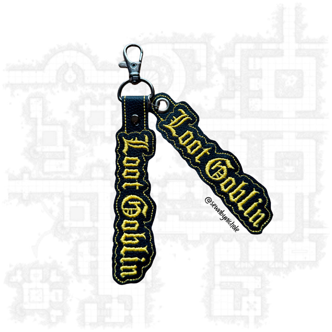 Classes 4th Bundle of Eyelet Fob & Snap Tab (Dice Goblin, Dungeon Master, Loot Goblin, Storyteller)