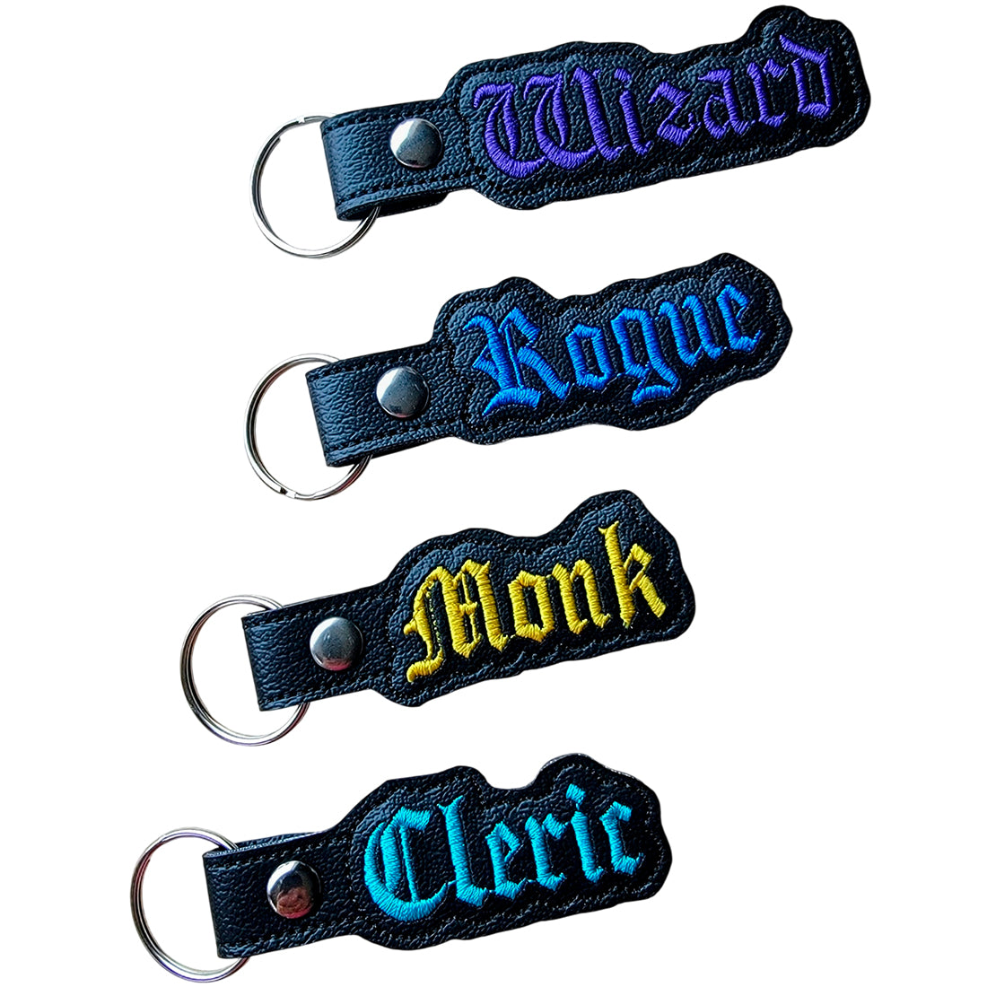 Classes 2nd Bundle of Eyelet Fob & Snap Tab (Cleric, Monk, Rogue, Wizard)