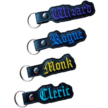 Classes 2nd Bundle of Eyelet Fob & Snap Tab (Cleric, Monk, Rogue, Wizard)