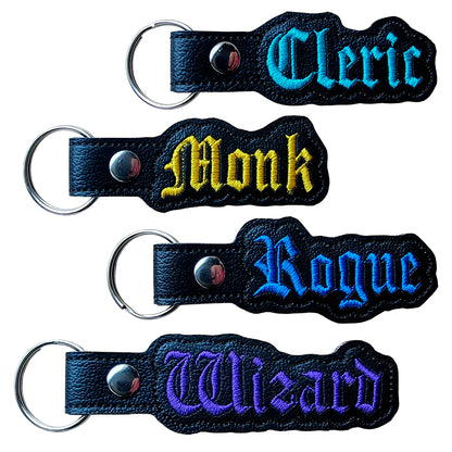 Classes 2nd Bundle of Eyelet Fob & Snap Tab (Cleric, Monk, Rogue, Wizard)